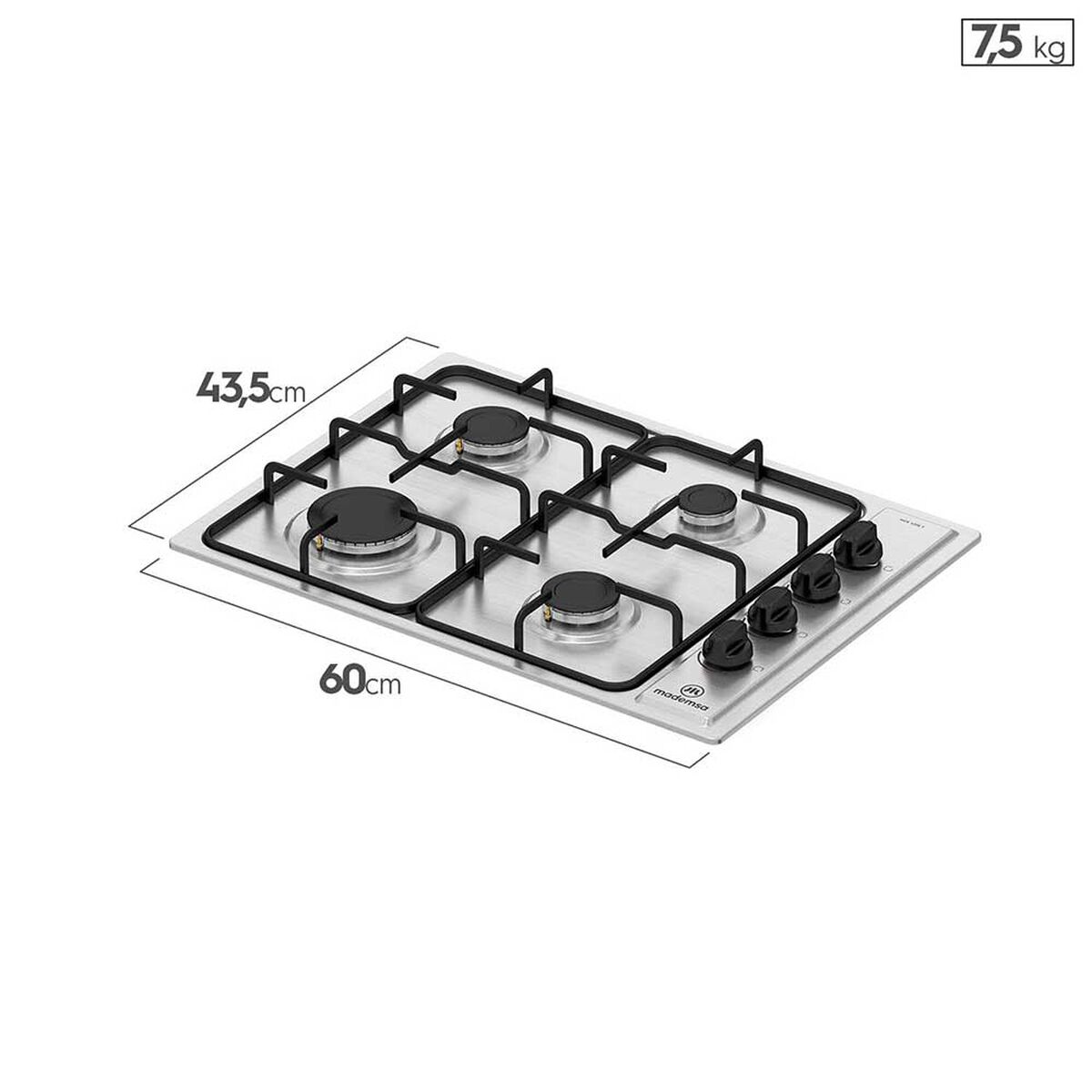 Encimera A Gas Mademsa MCE 435E T