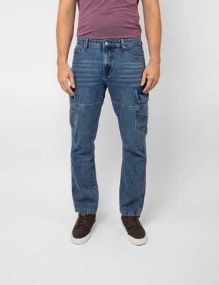 Imagen 1 del producto Pantalón Cargo Denim Hombre Fiorucci Azul, Celeste, Gris, Negro