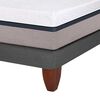 Cama Europea CIC Base Dividida 2 Plazas Balance + Respaldo + 2 Veladores Baker