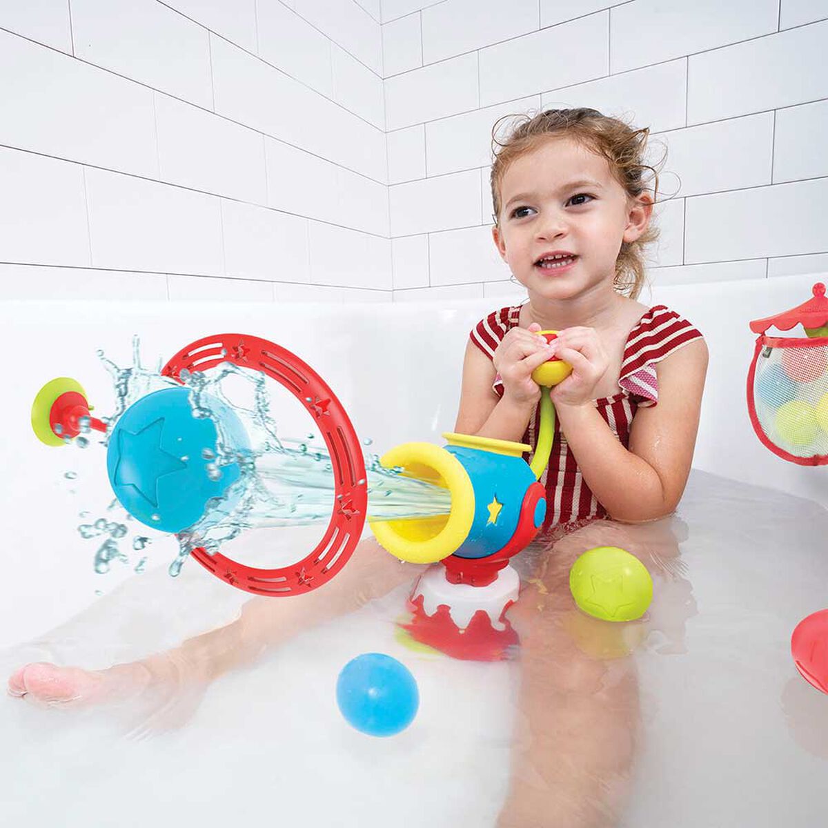 Juguete de Baño Bebe Grifo Lanzapelotas Yookidoo