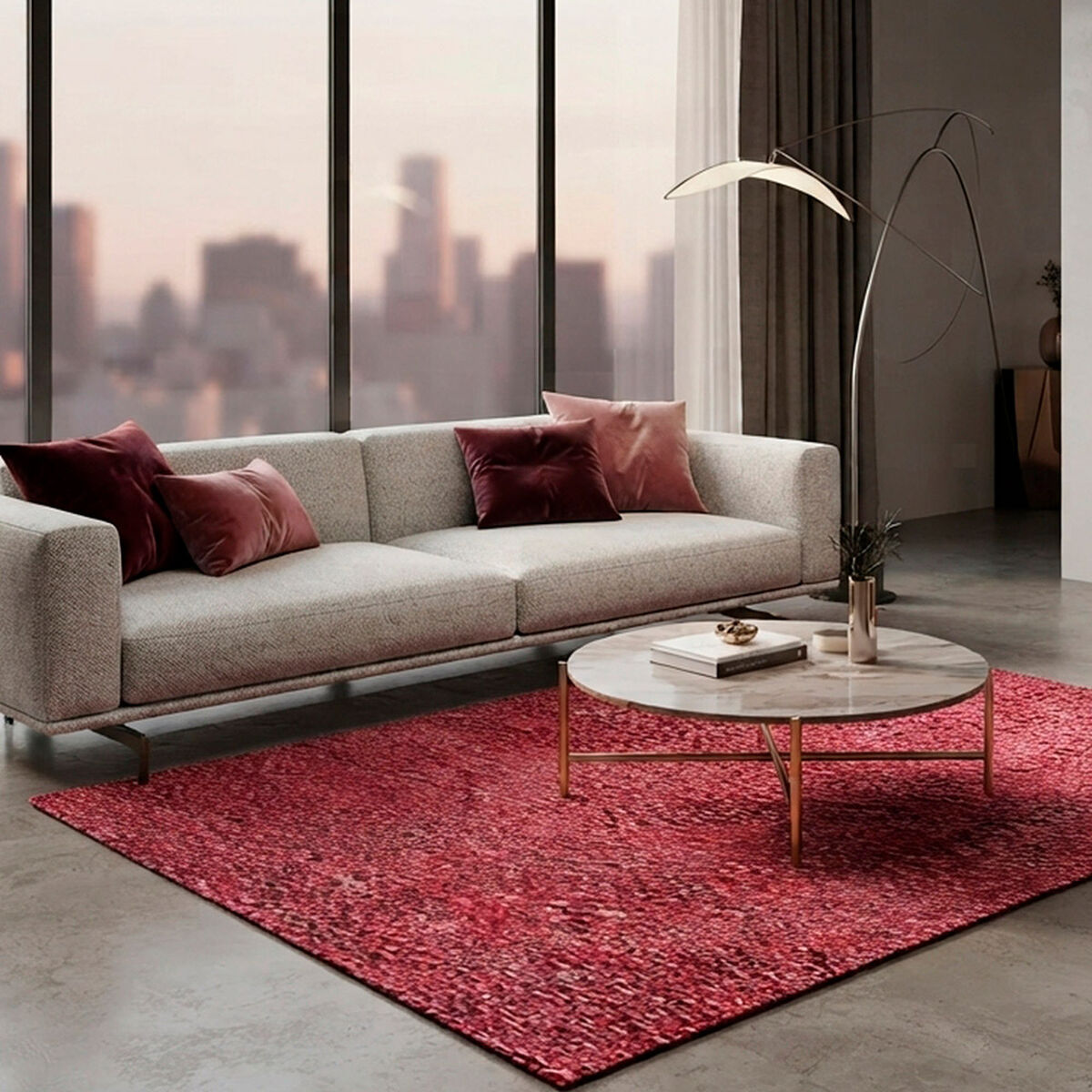 Alfombra Jute Idetex Loom 70x200 cm Red