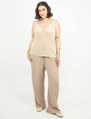Imagen 2 del producto Polera Sin Mangas Mujer Extralindas Beige