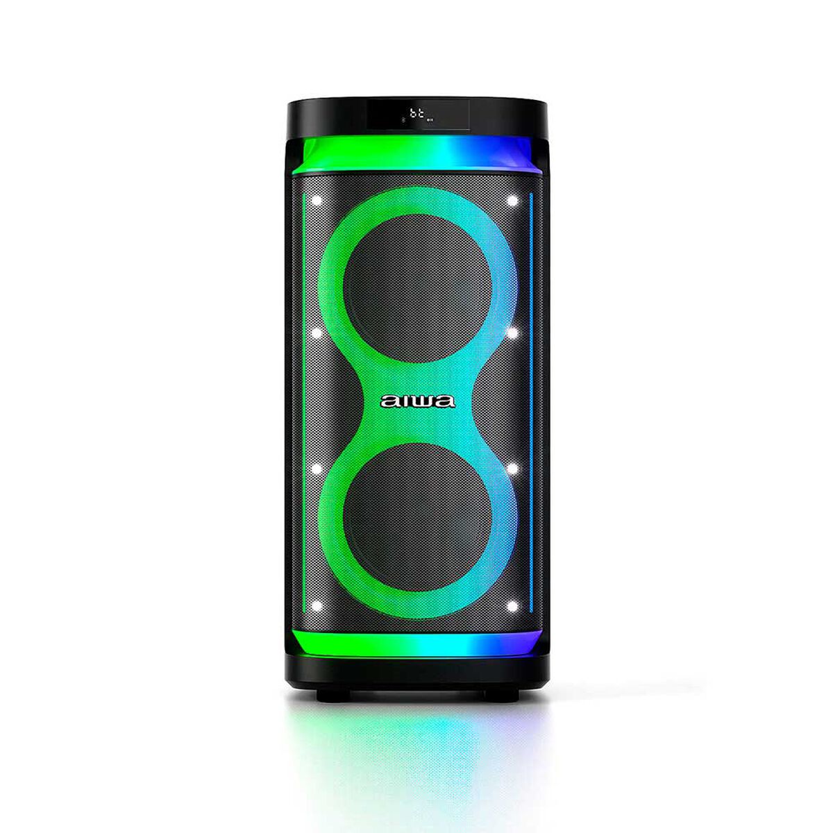Parlante Portatil AIWA Karaoke Tws Led Aw-poh5d Negro
