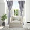Cortina Blackout Tejido Doral Victoria 220 x 140 cm 8 Piezas Gris