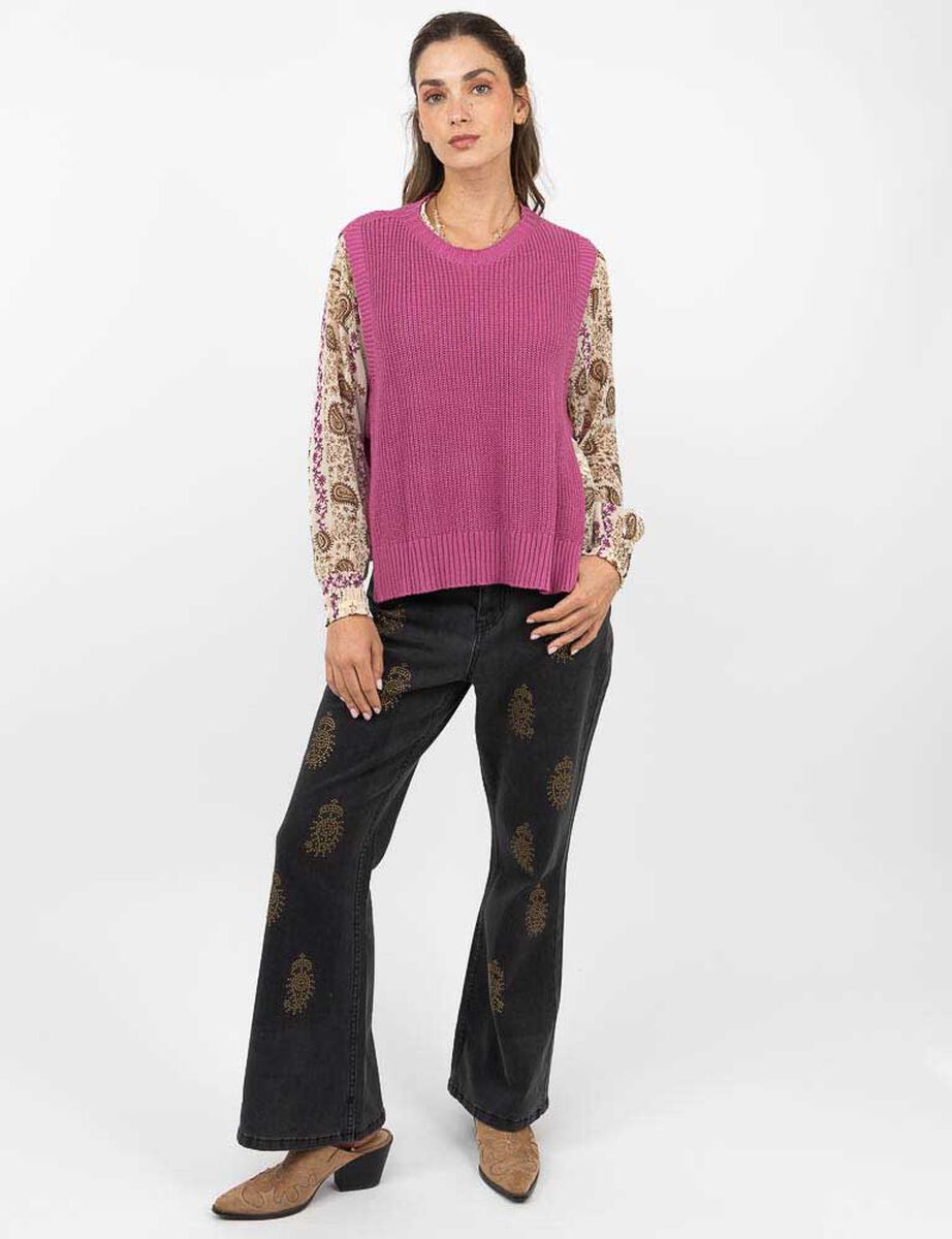 Sweater Sin Mangas Mujer Alma