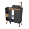 Vanitorio + Lavamanos Vekkahome Lotus 80 Negro