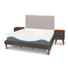 Cama Europea CIC King Alaska + Respaldo + 2 Veladores