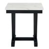 Mesa Lateral Daniels Moderna M&aacute;rmol Rodeus Blanca