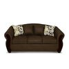 Juego de Living Elegant Detail Bartolucci Sofá 3 Cuerpos + Dos Sillones 1 Cuerpo Café