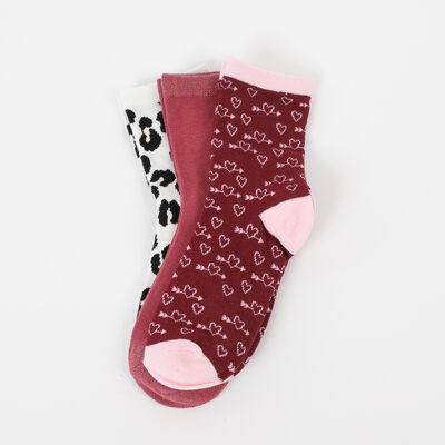 Imagen 1 del producto Pack 3 Unidades Calcetin Mujer Largo de Algodón Icono Surtido