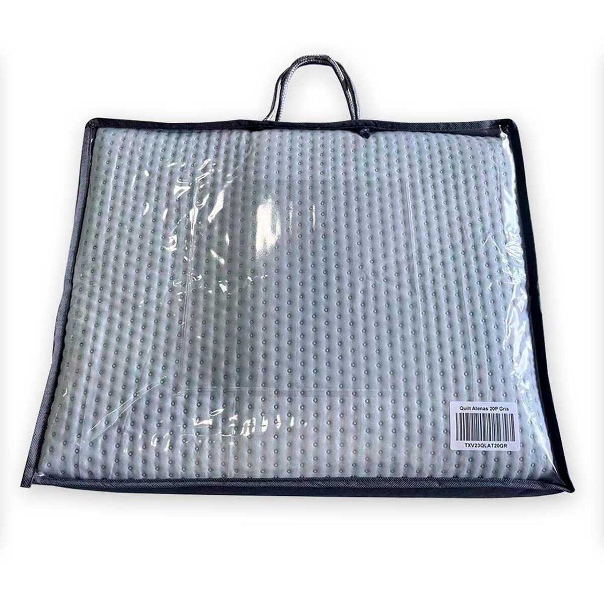 Quilt Liso Illusions 1,5 Plazas Atenas Gris