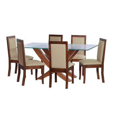 Imagen 1 del producto Juego de Comedor Latam Home Alicante 6 Sillas Beige