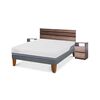 Cama Europea CIC 2 Plazas Excellence Plus + Respaldo + 2 Veladores
