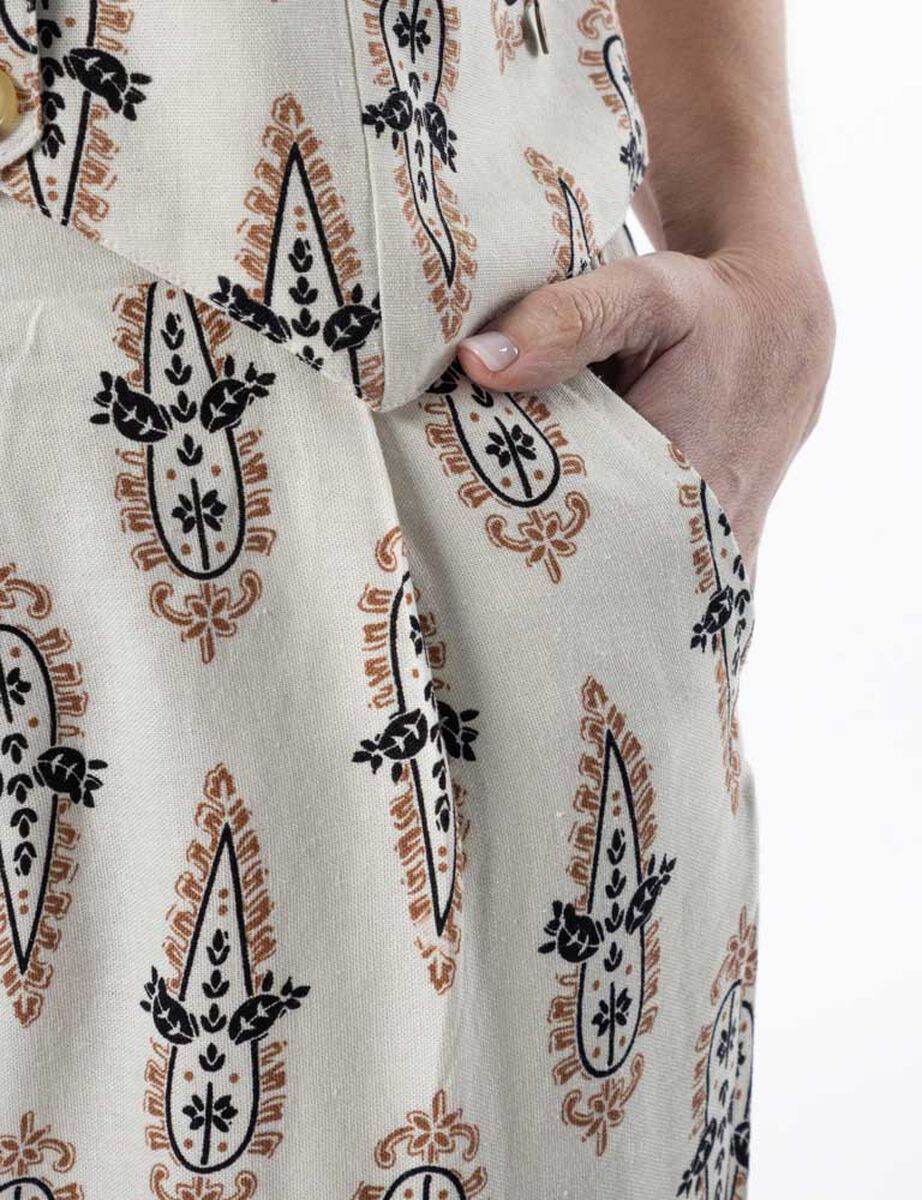 Pantal&oacute;n Lino Recto Mujer Portman Club