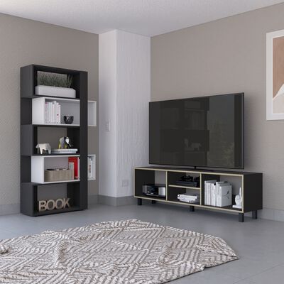 TUHOME Rack TV 65 pulgadas + Biblioteca Cubo TuHome Nomik