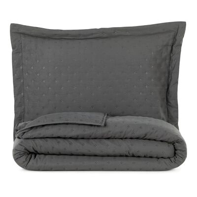 Quilt CIC 1,5 Plazas Gris Microfibra