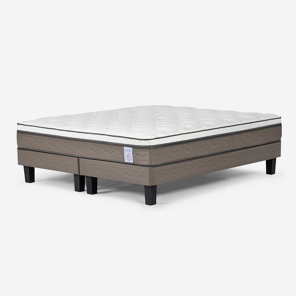 Cama Europea Rosen Base Dividida 2 Plazas New Style 6