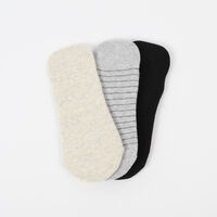 Pack 3 Unidades Calcetin Mujer Invisible de Algodón Icono Surtido