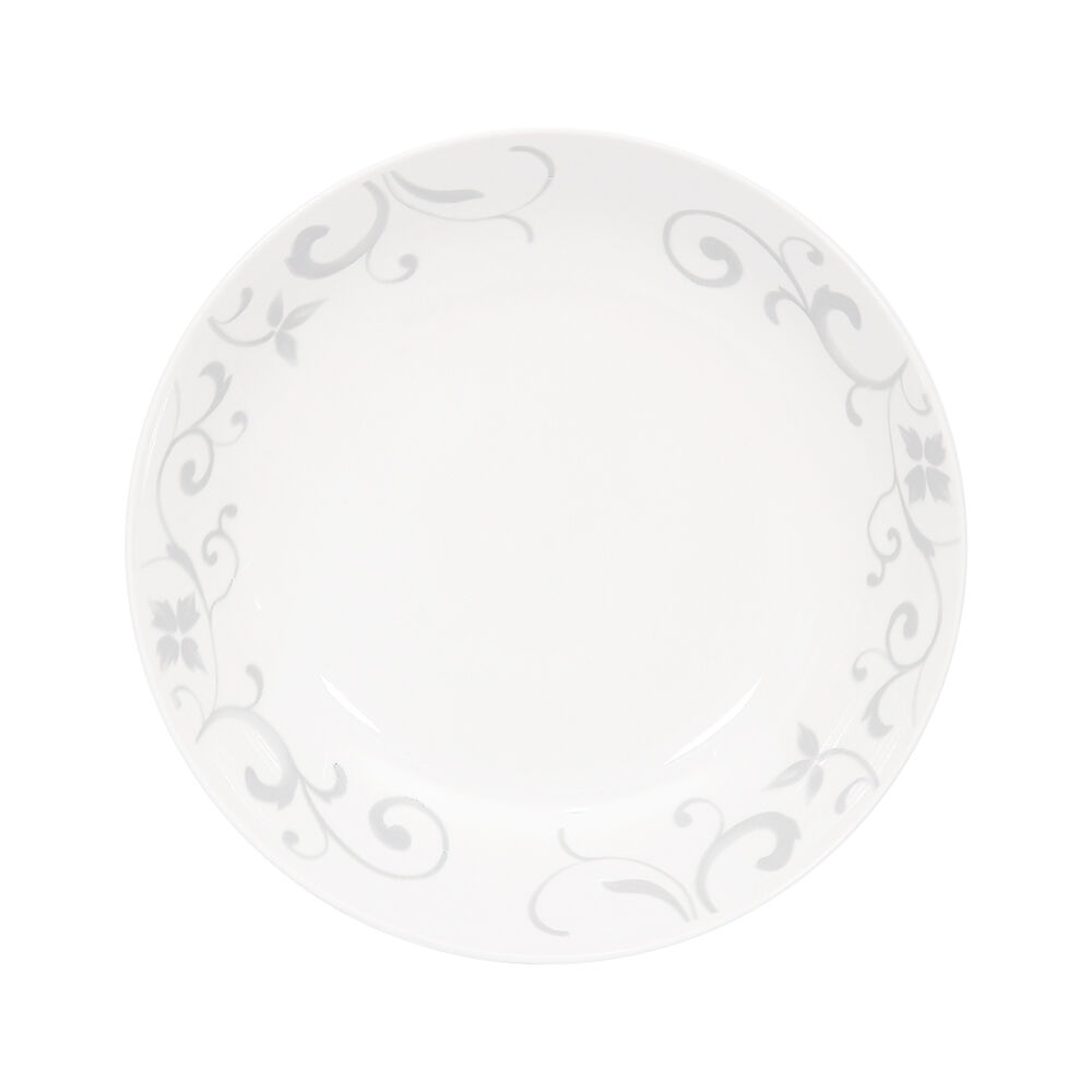 Set Platos Pan Doral Flor 4 Piezas Gris