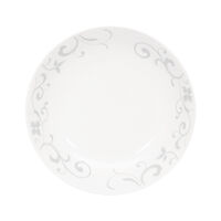 Set Platos Pan Doral Flor 4 Piezas Gris