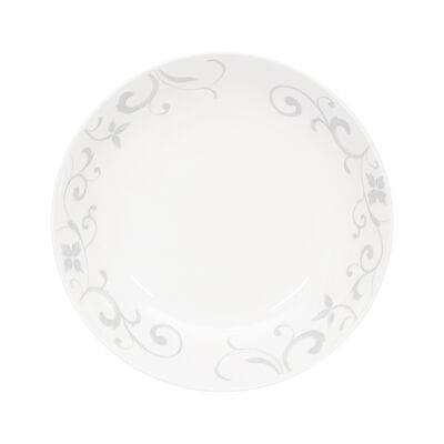 Set Platos Pan Doral Flor 4 Piezas Gris