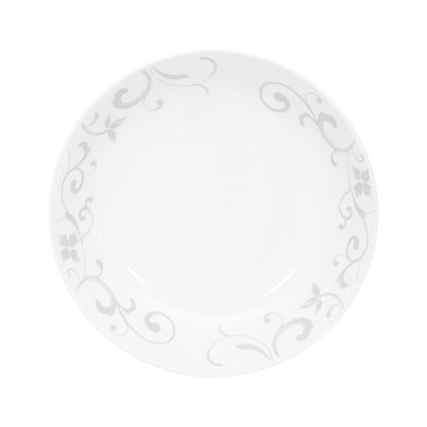 Set Platos Pan Doral Flor 4 Piezas Gris