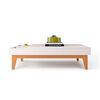 Mesa De Centro Onessta Vitta Blanco y Café