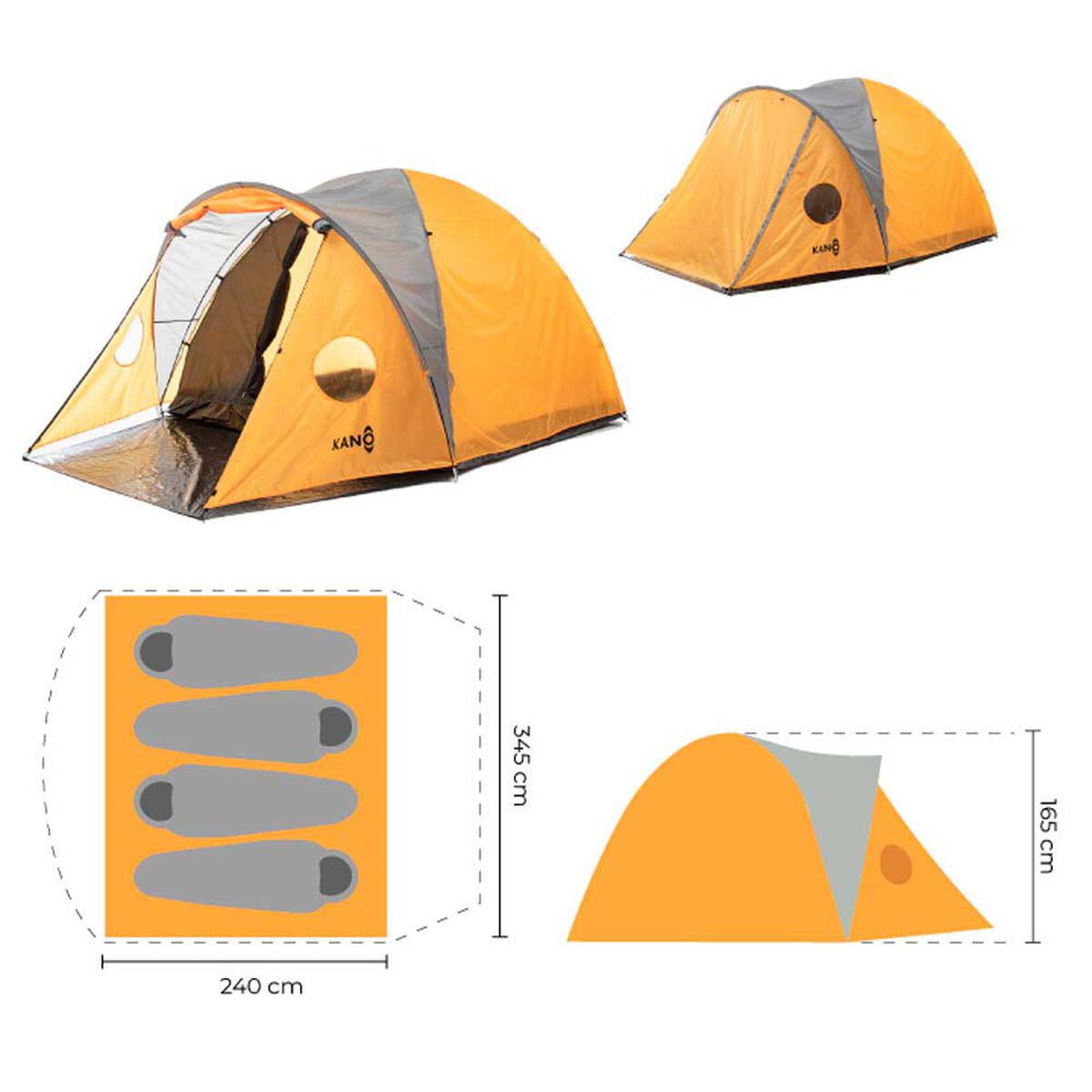Carpa 4 Personas Kano