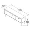 Rack TV Exit Menphis Hasta 70" Roble Negro