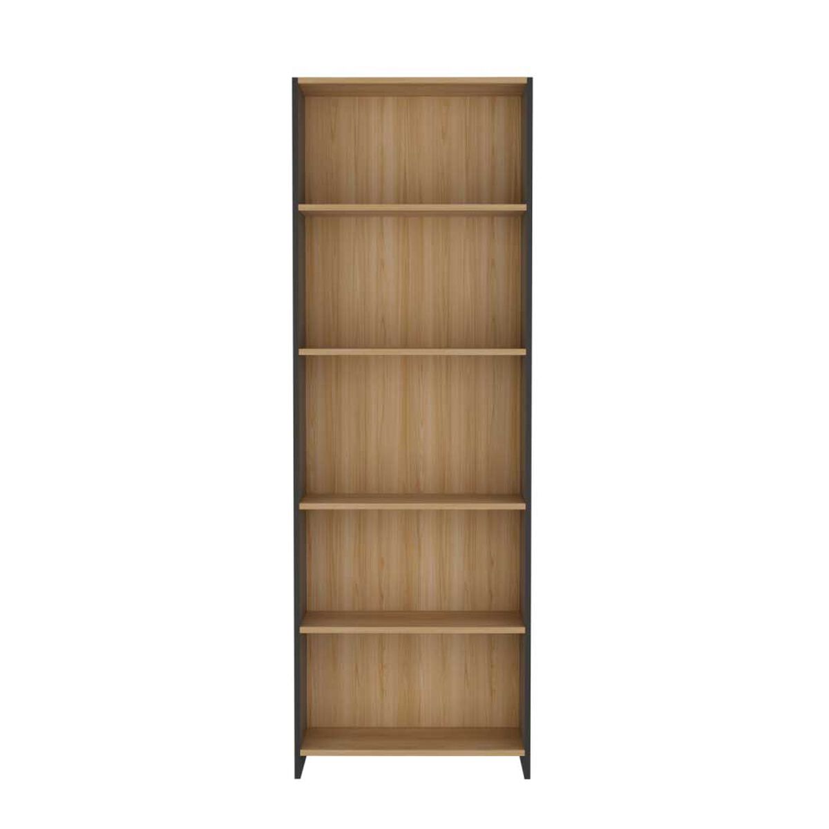 Biblioteca TuHome Eco 5 Repisas Lisa Fresno Europeo Wengue