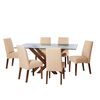 Juego de Comedor Latam Home Merida 6 Sillas Beige