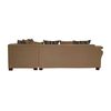 Sof&aacute; Seccional Derecho Living Factory Capri 5 Cuerpos Chocolate