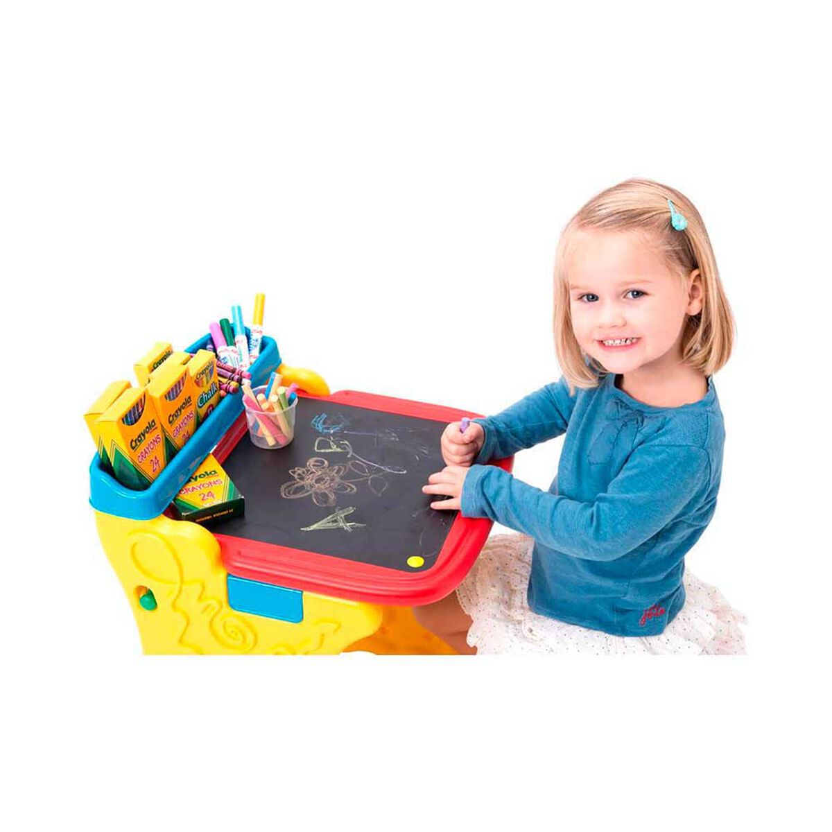 Mesa De Pintura Y Arte Para Niños 36X33X70 Cms Crayola