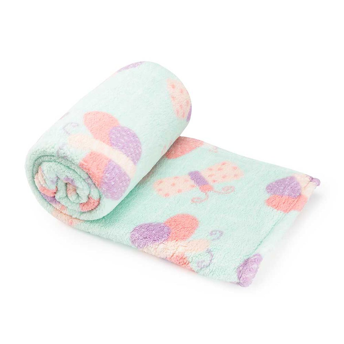 Frazada Sherpa Casanova Kids 1,5 Plazas Butterfly