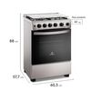 Cocina a Gas Mademsa FM4SSC 4 platos Inox