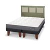 Cama Europea CIC Base Dividida King Anatomic + Respaldo Torino Olivo