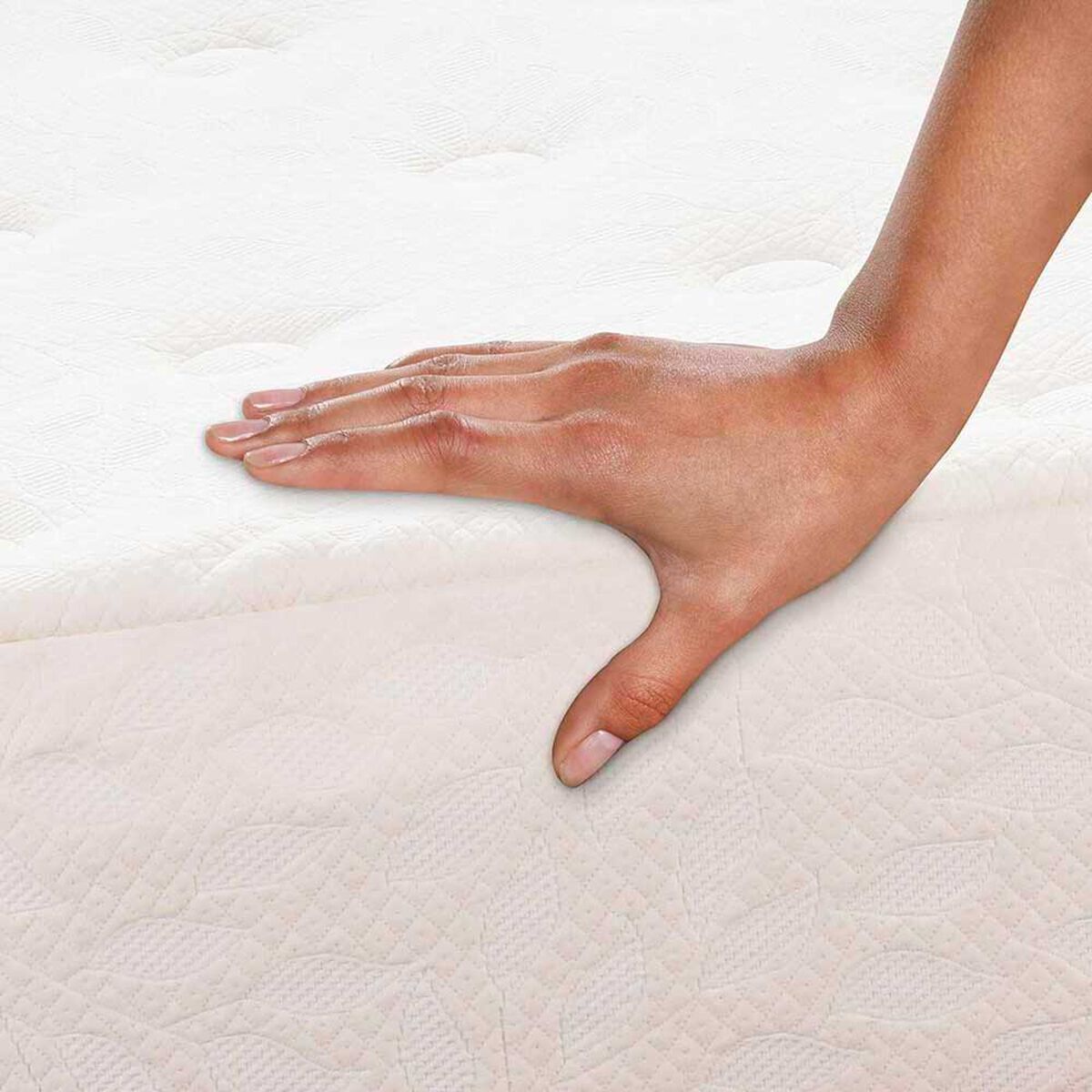 Cama Europea CIC Base Dividida King Cocopedic + Respaldo Milan Mostaza