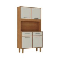 Mueble de Cocina Casanova Borja 4 Puertas 2 Cajones Blanco Café