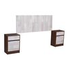 Respaldo 2 Plazas + 2 Veladores CIC Legno