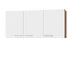Mueble de Cocina Aereo Vekkahome Opie 3 Puertas Blanco