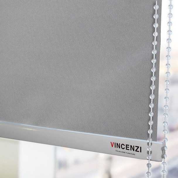 Cortina Roller Blackout Vincenzi Gris 160 x 230 cm