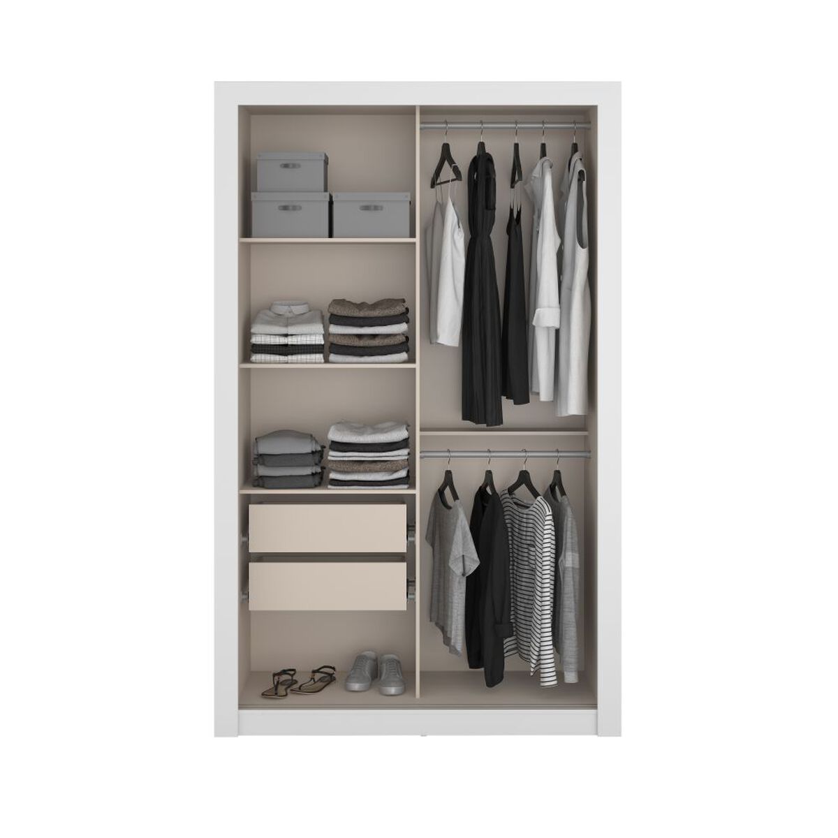 Cl&oacute;set Roca Vivacce 2 Puertas 2 Cajones Blanco