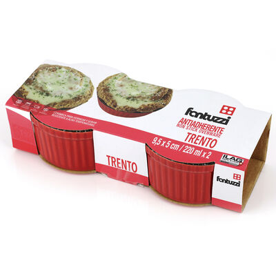 Set 2 Ramekin Cerámica con Antiadherente Fantuzzi Trento