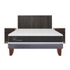 Cama Europea CIC 2 Plazas Ortopedic + Respaldo + 2 Veladores