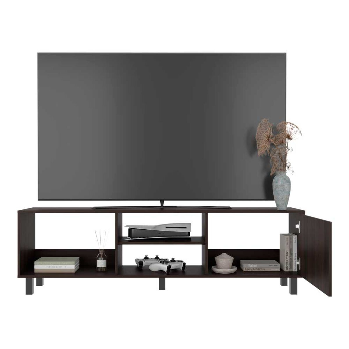 Rack Tuhome Tunez Hasta 65" Nogal Europeo