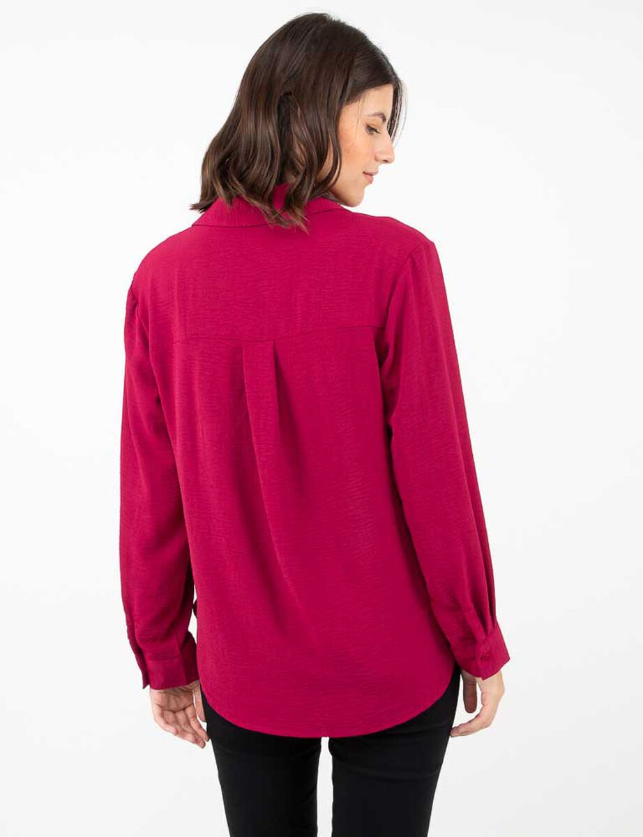 Blusa Lisa Manga Larga Mujer Zibel