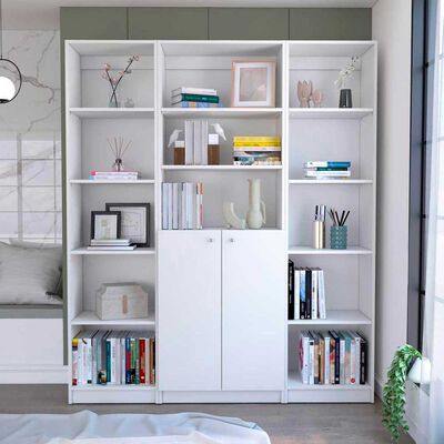 Imagen 1 del producto 2 Estantes 45 cm + Estante 2 Puertas TuHome Home Blanco