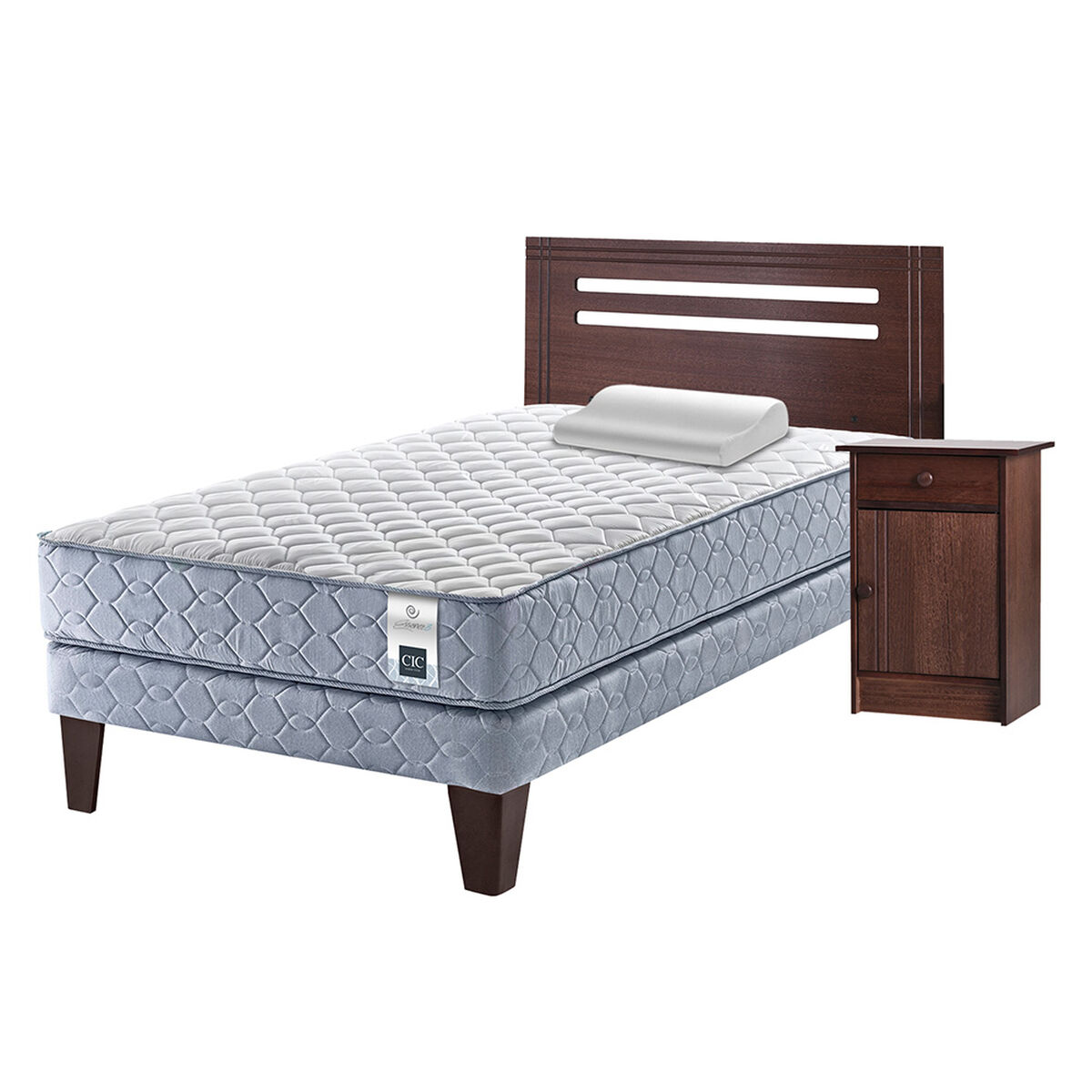 Cama Americana 1.5 Plazas CIC Essence 3 + Almohada