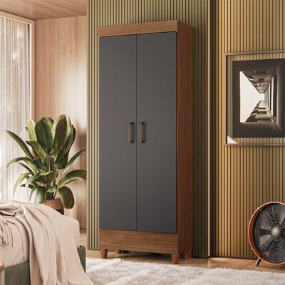 Clóset Casanova Multi Fit 2 Puertas Café y Gris