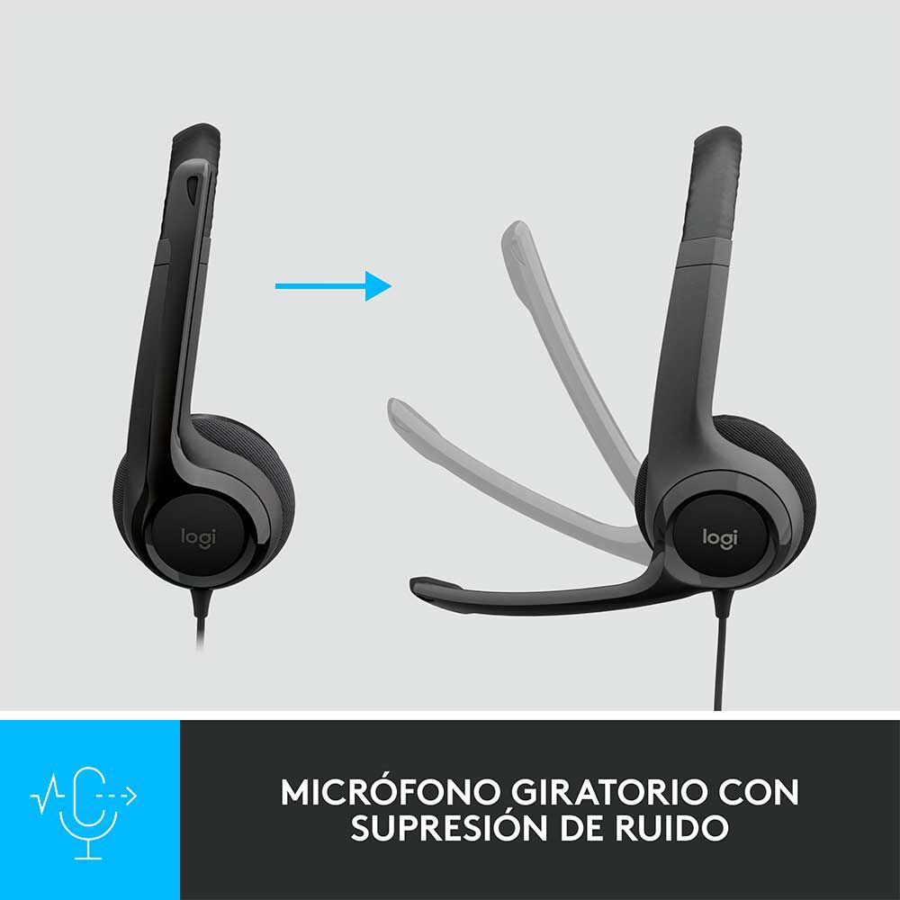 Logitech H390 Negro, foto 3
